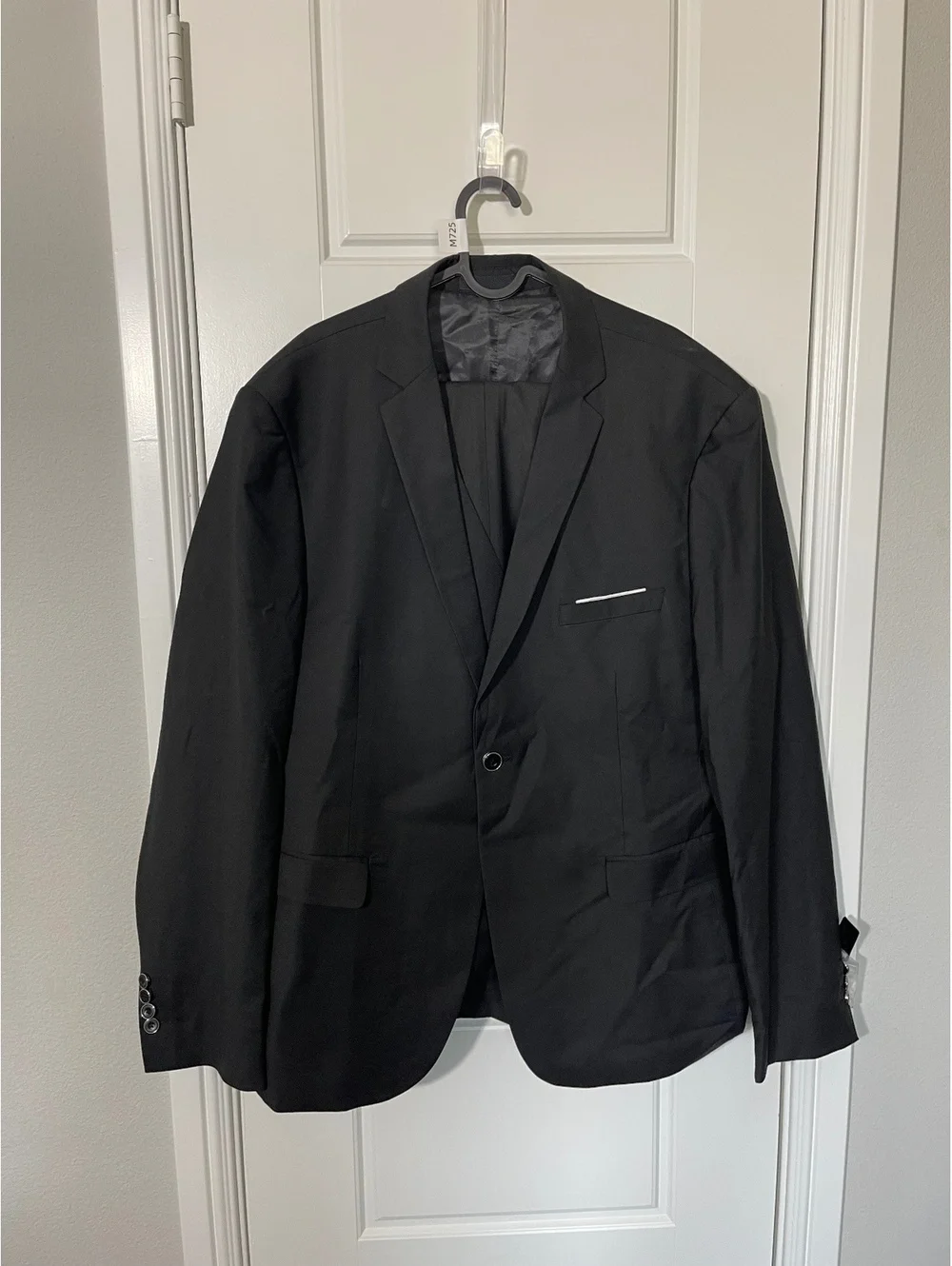 Suit for Men Size XXL Black Formal Suits 3 Pieces M725